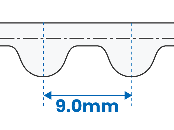 齿形剖面（9.0mm）