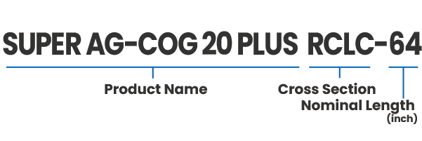高级切边楔形齿状农用 V 带（SUPER AG-COG 20 PLUS）